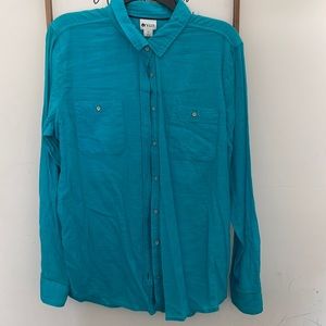 Womens Stylus long sleeve button up - size XL